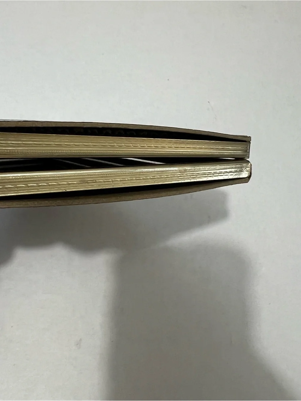 Vintage Gold Metal Folding Double Picture Frame 5x7 Hinged Bi-Fold